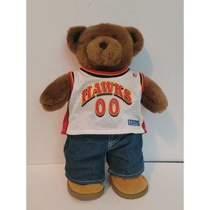 Build-A-Bear 15" Atlanta Hawks Bear. Comes with Bear, Jersey, Pants and Shoes.